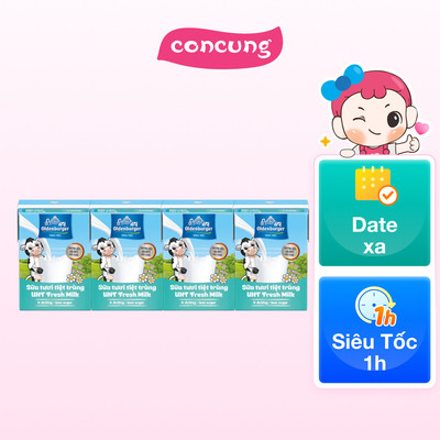 Sữa tươi tiệt trùng Oldenburger ít đường 110ml (lốc 4 hộp)