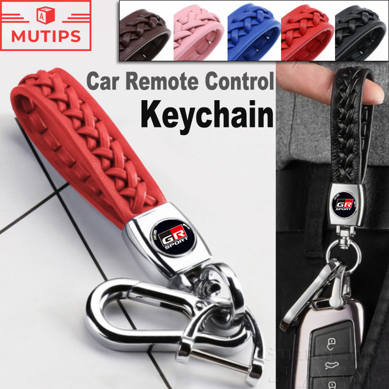 Toyota GR Xe Logo Móc Khóa Thời Trang Ô Tô Da Móc Chìa Khóa Điều Khiển Từ Xa Vòng Chìa Khóa Cho 86 Y