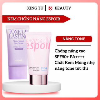  Kem chống nắng Espoir Water Splash Cica Tone Up Sun Cream Kem chống nắng nâng tone SPF50+ PA++++ Xingtu Beauty 
