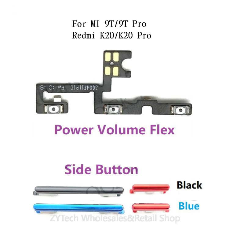 Nút âm lượng công tắc nguồn Flex cho Mi9T Pro Redmi K20 Pro