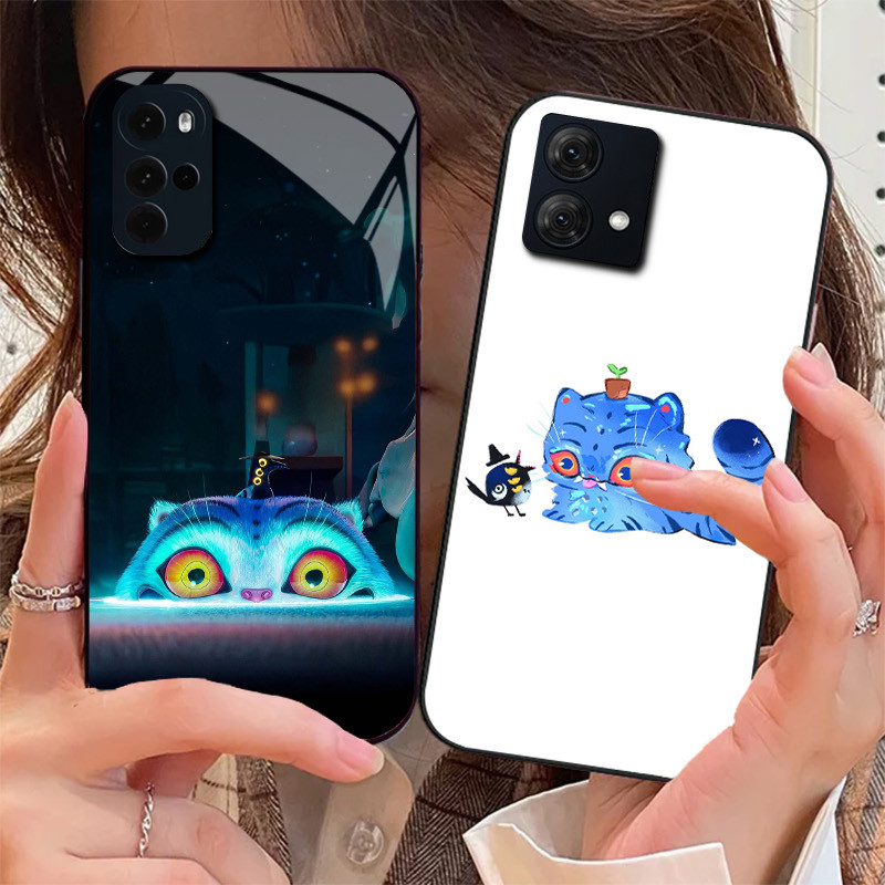 KPop Demon Hunters 01 Vỏ Điện Thoại Kính Cho Motorola Moto G14 G24 Power G34 G54 G64 G84 G85 G34 G P