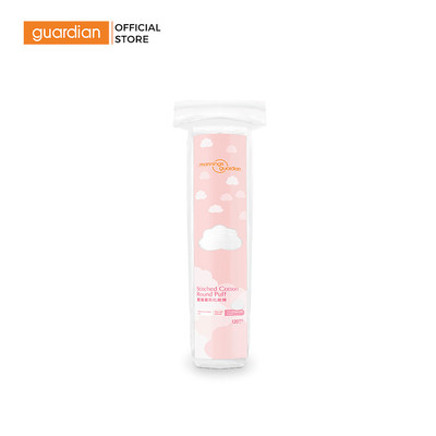 Bông Tẩy Trang Dạng Tròn Dập Viền Mannings Guardian Stitched Cotton Round Puff  120 Miếng | Guardian Việt Nam