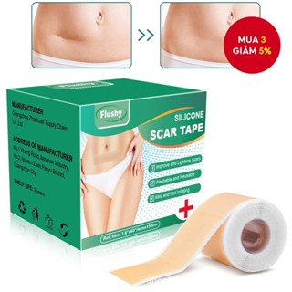 Tấm sẹo silicon, Băng sẹo silicon để loại bỏ sẹo, Dải sẹo silicon có thể tái sử dụng cho phần C, Keloid, bỏng, mụn trứng cá, sẹo phẫu thuật 4 * 150CM