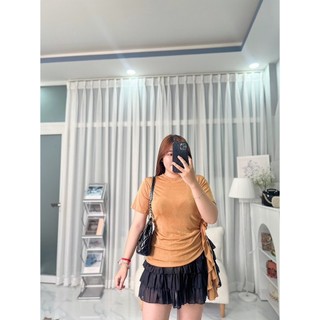 H3531 set bộ chân váy tầng phối áo kim tuyến đính bông