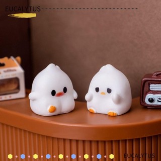 Búp bê vịt EUTUS, Nhà búp bê DIY Tượng động vật làm vườn, Quà tặng trang trí xe cổ tích Các bức tượng nhỏ