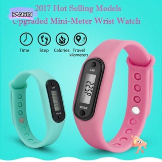 Đồng hồ đeo tay FANSIN Máy đếm bước chân LCD Đồng hồ điện tử kỹ thuật số Thể thao Bước lượng calo đếm