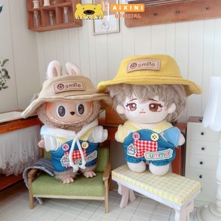 Quần áo búp bê labububu quần áo búp bê 10cm trang phục mũ áo thun treo trang phục búp bê phụ kiện trồng đồ chơi quà tặng trẻ em còn hàng