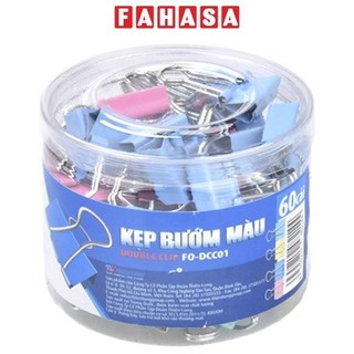 Hộp kẹp bướm màu 15mm flexoffice fo-dcc01