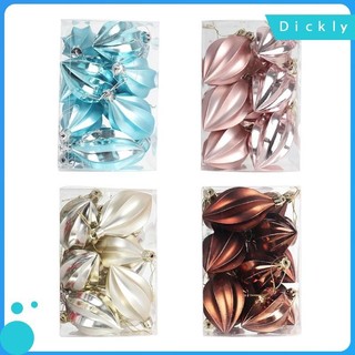 Dickly set 8 mặt dây chuyền giáng sinh lấp lánh cho phòng kỳ nghỉ xmas vòng hoa mùa đông ngoài trời thủ công 8 cái