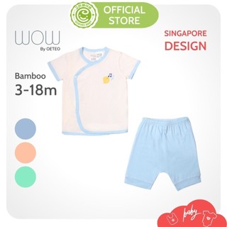 Bộ Thun Bamboo Cộc Tay Wow By Oeteo - Bộ Quần Áo Phông Ngắn Tay Cho Bé Trai, Bé Gái Thoáng Mát