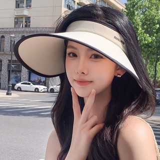 Mùa Hè Rời Vành Lớn Mũ Chống Nắng Nữ Thời Trang Ngoài Trời Rỗng Top Mũ Chống Nắng