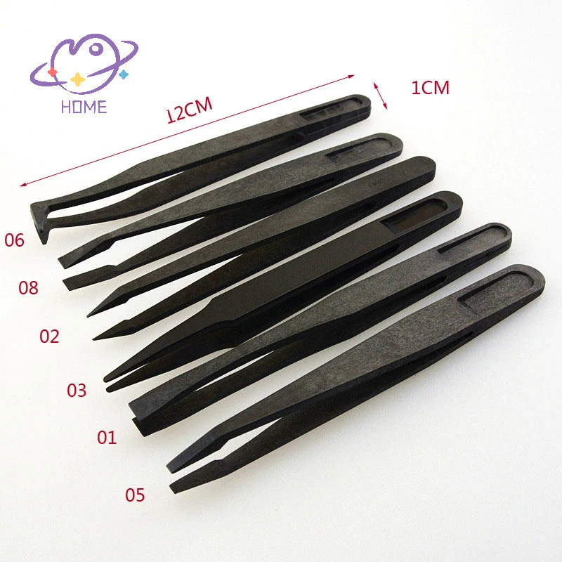 [mayhome] 1 Nhíp Nhựa Chống Tĩnh Điện Nhíp Pickup Công Cụ Sửa Chữa Chịu Nhiệt {TH}