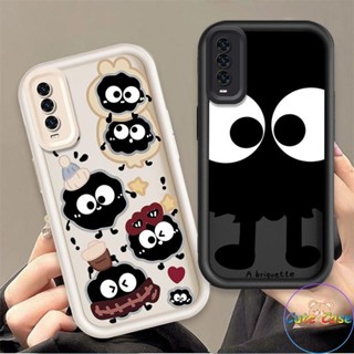 Ốp Lưng Cho VIVO Y20 / Y20i Y20s / Y20A Y20s G / Y20G Y12S / Y12A Y11S Phụ Kiện Silicon Hoạt Hình Chính Hãng Vỏ Điện Thoại Mềm TPU Xu Hướng Phía Sau Bóng Than Thiên Thần Mắt Chống Sốc Ốp Lưng