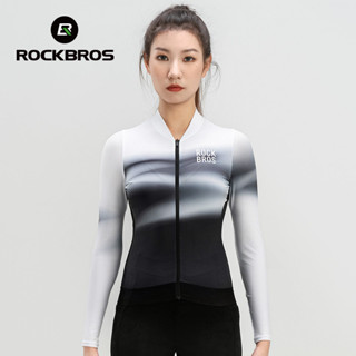 [Fulfilled by Shopee]Rockbros Nữ Đi Xe Đạp Jersey Thoải Mái Nhẹ Thoáng Khí Co Giãn Chống Trơn Trượt Nữ Áo Dài Tay Xe Đạp Đường Bộ MTB Xe Đạp Đường Bộ Quần Áo Đi Xe MTB