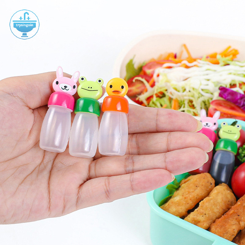 [Trysingoin] 1 / 3 / 4 Chai Gia Vị Mini Sốt Cà Chua Salad Hộp Đựng Nước Sốt VN