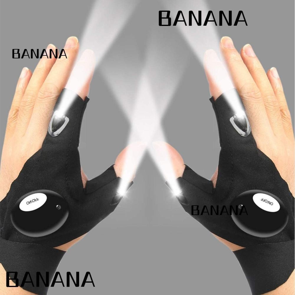 BANANA1 Găng Tay Đèn Pin Cắm Trại Đèn Pin Câu Cá Sửa Chữa Chiếu Sáng