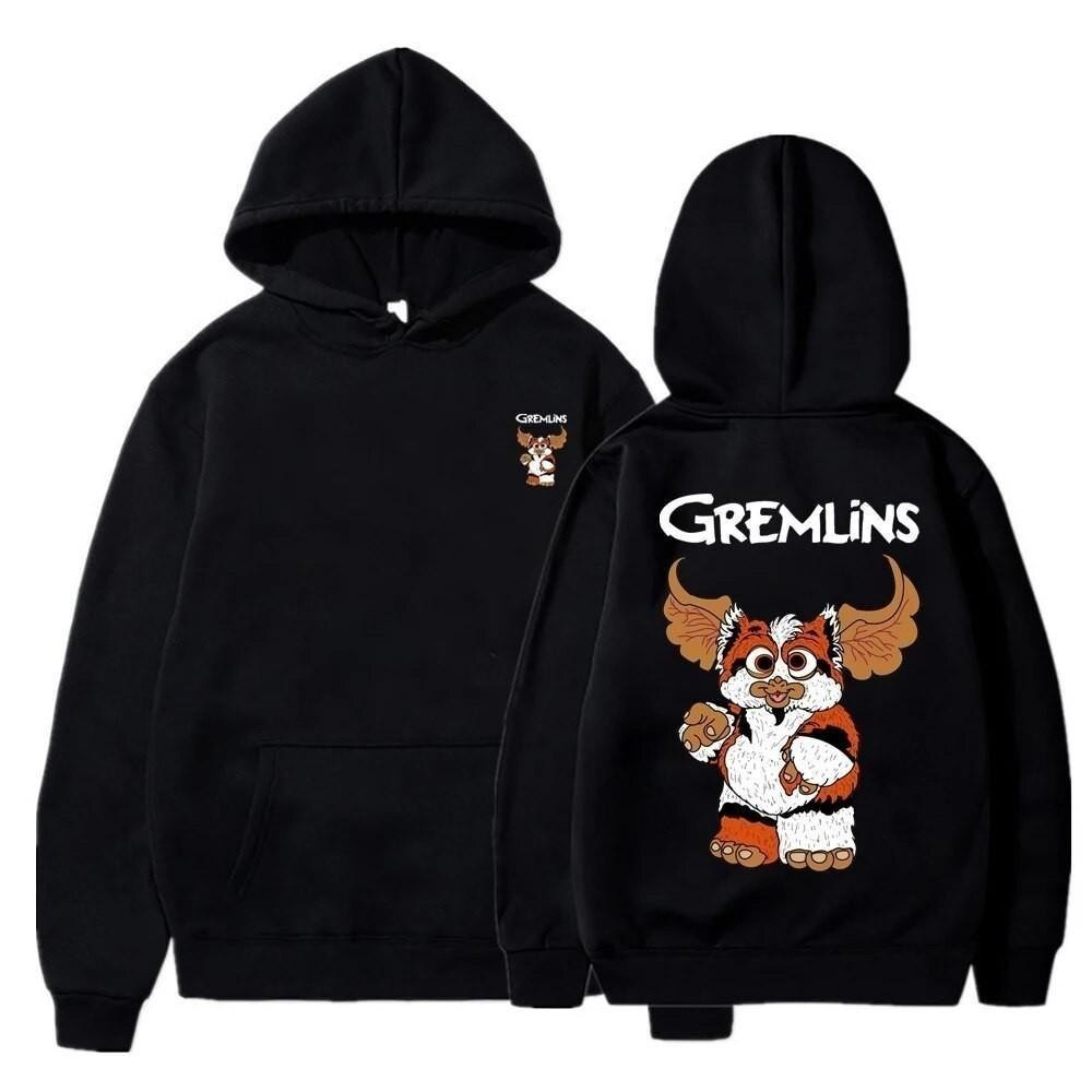 KPOP Fit Body Wear Gremlins Monster Gildan Áo Hoodie dài tay Quần áo thời trang mới Slim Dạo phố Cot