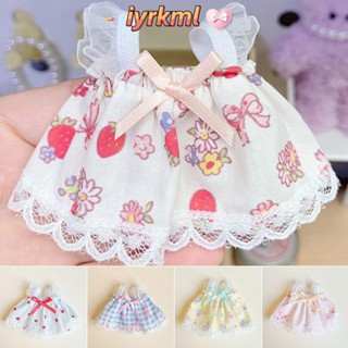 Iyrkml793 Đầm Công Chúa, Trang Trí Quần Áo 7 Kiểu Búp Bê Quần Áo Đáng Yêu, Phụ Kiện Váy Búp Bê Dễ Thương Cho Búp Bê Cotton 10 ~ 15cm / Búp Bê Thần Tượng EXO