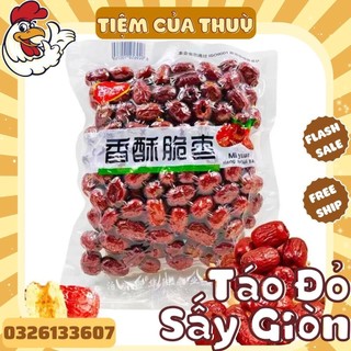 Táo đỏ sấy giòn không hạt, giòn tan wakamono vị ngọt tự nhiên túi 252g