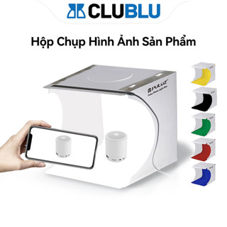 -CLUBLU- Hộp Chụp Hình Ảnh Sản Phẩm PULUZ Mini (24X23X23CM Có Đèn Led Siêu Sáng &6 Màu Nền Tặng Kèm)
