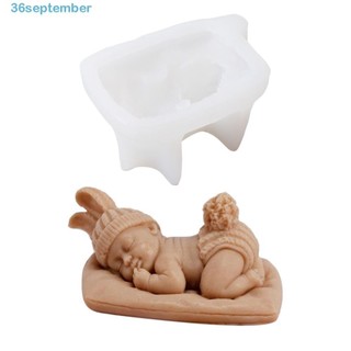 Khuôn silicon làm đồ ngọt hình em bé đang ngủ 3D DiY