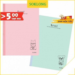 Vở kẻ ngang Klong B5 80 trang Lined bìa màu dễ thương Sổ KLONG, SoKLong MS 840