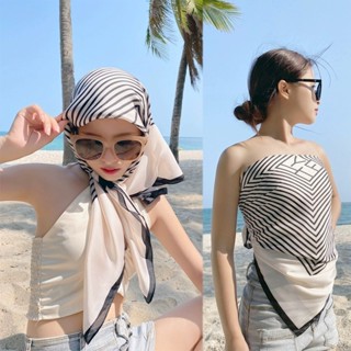Khăn lụa vuông quàng choàng cổ nữ 90 90x90cm turban bandana trùm đầu đẹp cao cấp làm áo yếm nhiều kiểu dáng AAA iLita
