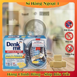   Cả hộp  Viên tẩy lồng máy giặt Denkmit Hộp 60 viên loại bỏ mùi hôi cặn bẩn lâu ngày 