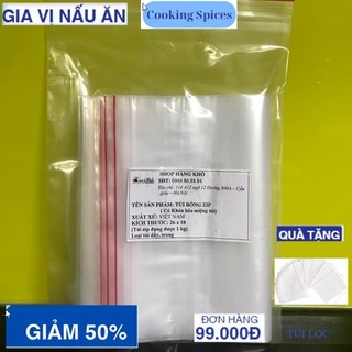 100gr Túi zip khoá miệng túi các kích cỡ - Hàng chuẩn
