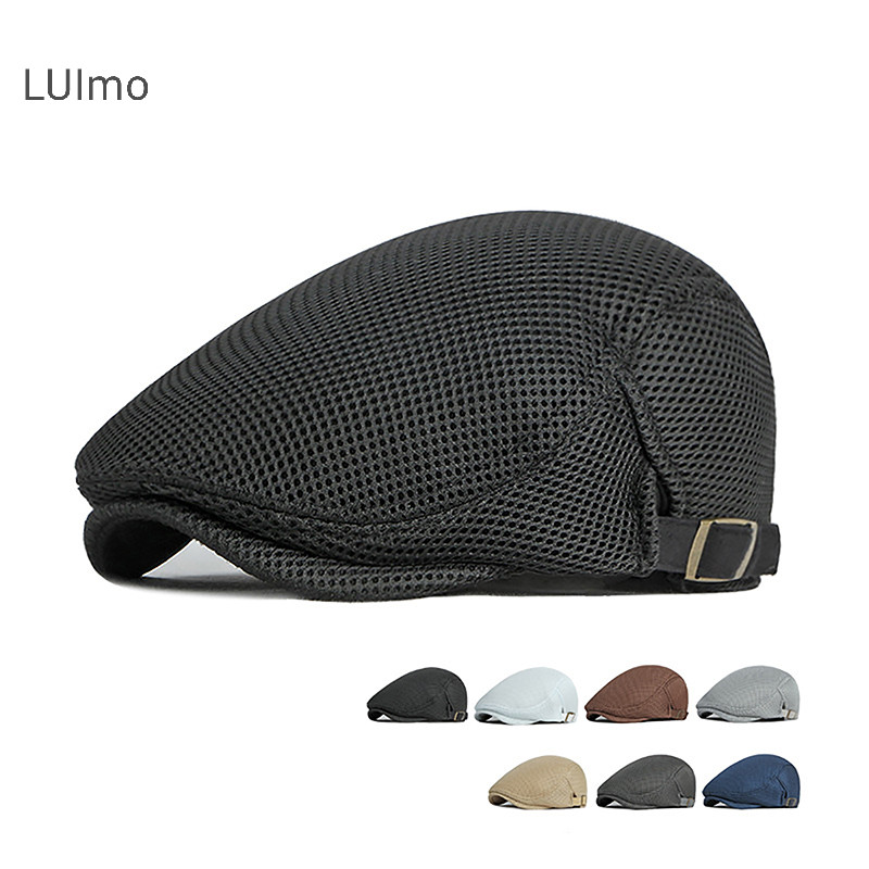 Luimo 1Pc Nam Mũ Nồi Mũ Cho Mũ Phẳng Mũ Lưới Thoáng Khí Mũ Golf SBS