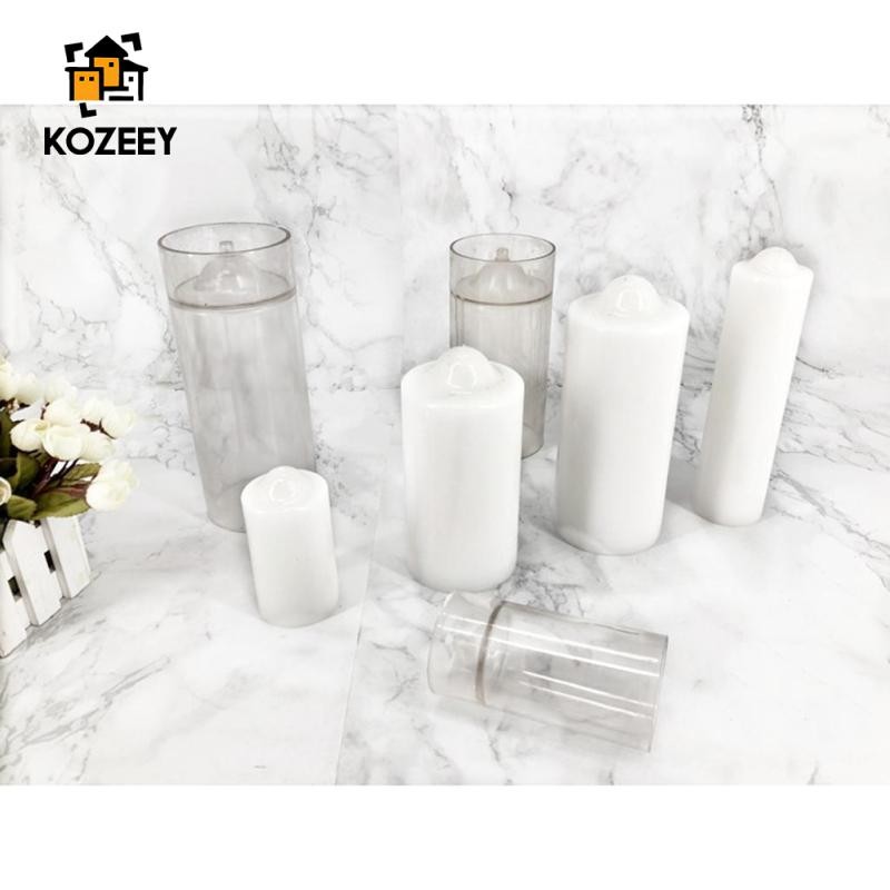 Kozeey Nến Trống Tealight Nến Hộp Đựng Mái Hộp Đựng Thiếc Lọ Đèn Trà Cốc DIY Nến Làm Đồ Dùng