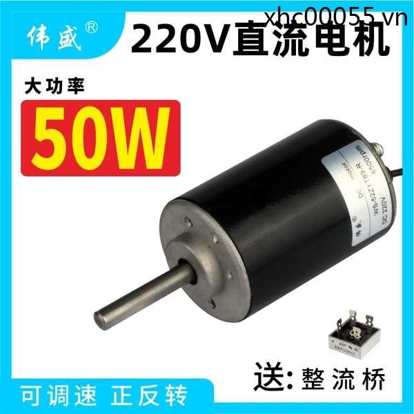 Đai Sander DC Motor 220v Nhỏ 3430 Công Suất Cao Trục Dài Động Cơ Mini Điều Chỉnh Tốc Độ Cao Động Cơ 
