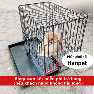  SD- Chuồng nuôi chó mèo lớn  dưới 12kg  SD60d SD75d Nan dày Đen vân đá lồng chó gấp gọn sơn tĩnh điện SZ 