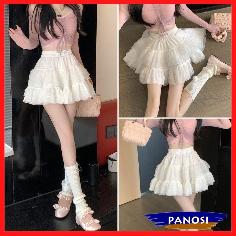 Chân váy ren 2 tầng ngắn chân váy ngắn dáng xòe cạp chun cao hàn quốc chất voan tơ sang chảnh CV239 PANOSI | BigBuy360 - bigbuy360.vn