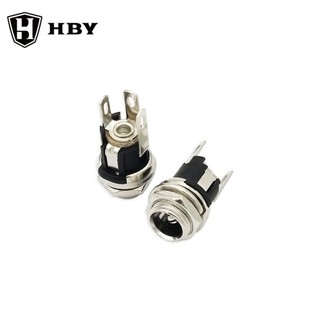 5 Chiếc DC025M 5.5 * 2.1MM / 2.5MM Nguồn Jack Ổ Cắm Nữ Bảng Điều Khiển Gắn Kết Nối