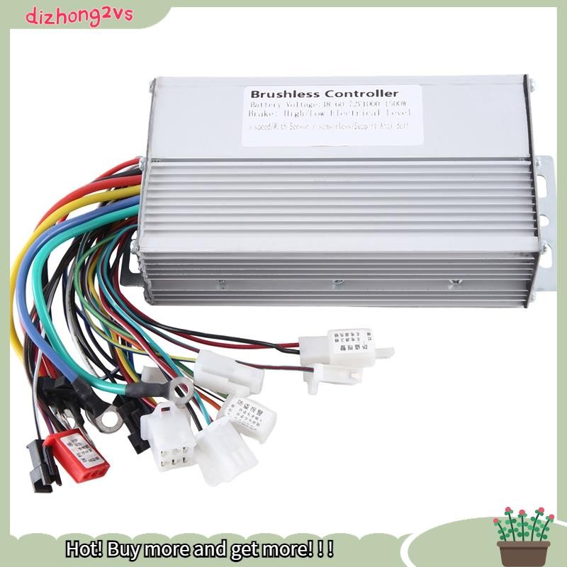 [dizhong2vs] 1 Chiếc 48V 60V 64V 72V 1000W 1500W Bộ Điều Khiển Điện 12 Ống Chế Độ Kép E-Bike Bộ Điều