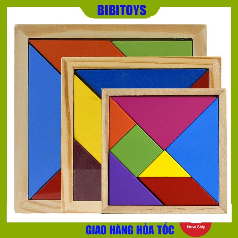 [ĐỒ CHƠI TRÍ TUỆ] Đồ chơi Tangram đơn có hướng dẫn