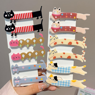mùa hè 4 Cái / 6 Cái Kẹp Tóc Mèo Nhỏ Dễ Thương Cô Gái Nhật Bản Và Hàn Quốc Nổ Kẹp Hoạt Hình Ngộ