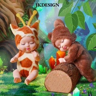 Jkdesign Ngủ Mô Phỏng Búp Bê, Quần Áo Động Vật Khớp Nhựa Di Chuyển Được Búp Bê BJD, Khớp Vui Nhộn Có Thể Di Chuyển Được Dễ Thương Trang Phục Bé Gái Quà Tặng Sinh Nhật Trẻ Em