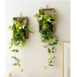   GIAO NGAY  Dây leo hoa giả treo tường mô phỏng - Yêu cầu lắp ráp khung ảnh trang trí phòng khách 