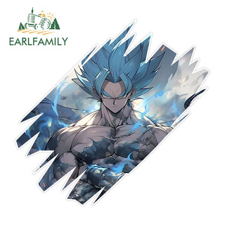 Earlfamily 13cm Dragon Ball Anime Mặt Xé Xe Dán Cá Tính Chống Thấm Nước Chống Nắng Vinyl Decal Thích Hợp Cho Xe Máy Laptop Ván Trượt