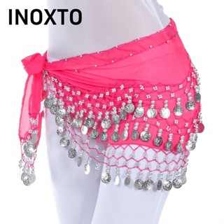 INOXTO Đai Khiêu Vũ Bụng  Cho Thái Lan / Ấn Độ / Ả Rập Thể Hiện Trang Phục Tua Rua Váy Khiêu Vũ