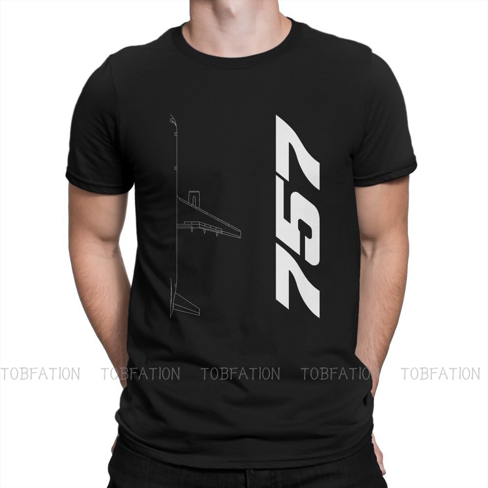 Máy Bay Boeing 757 Silhouette - Áo Thun Nam Vintage from 100% Cotton