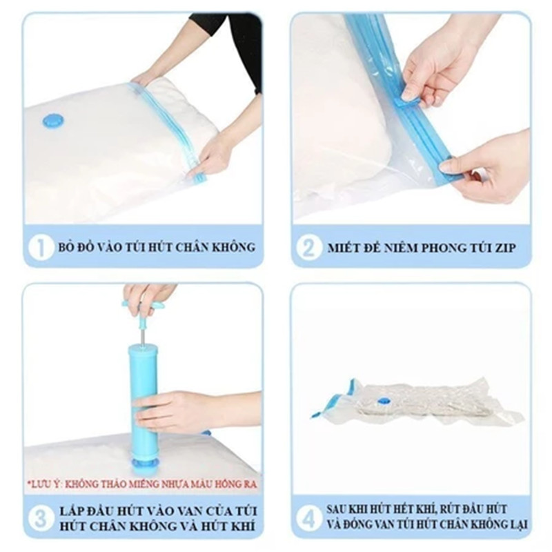 Túi hút chân không quần áo đa năng – Giải pháp bảo quản đồ thông minh, chống ẩm mốc, tiết kiệm diện tích tủ quần áo | BigBuy360 - bigbuy360.vn