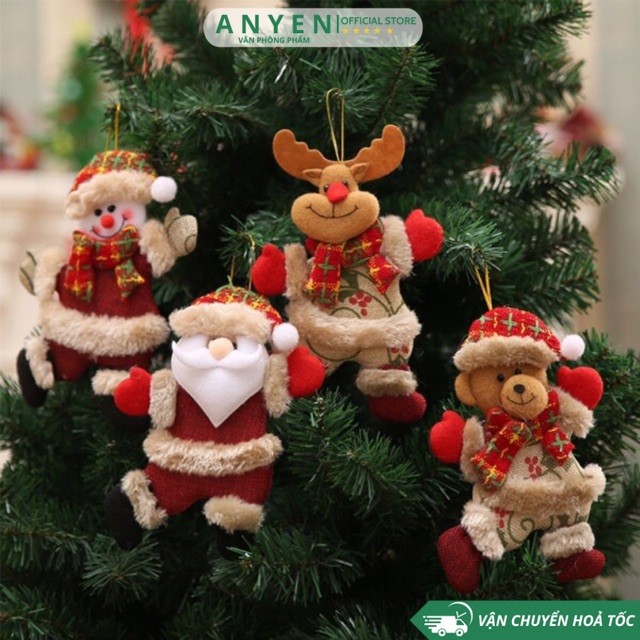 Gấu Bông Trang trí noel cây thông