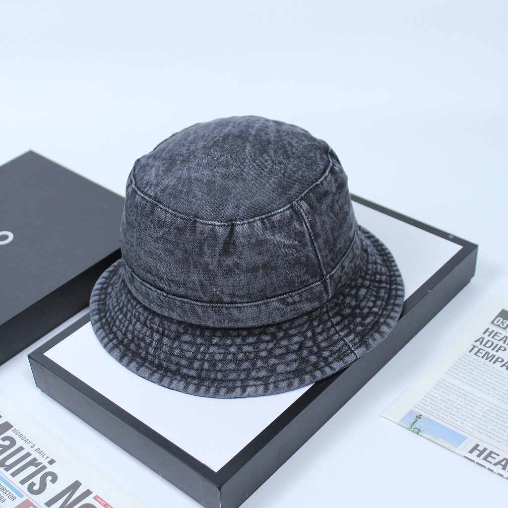 Mũ Nón Bucket Jean Nón Vành Jean Trơn Nón Bo Chất Liệu Jean Cao Cấp Dày Dặn Thời Trang Cho Cả Nam Và