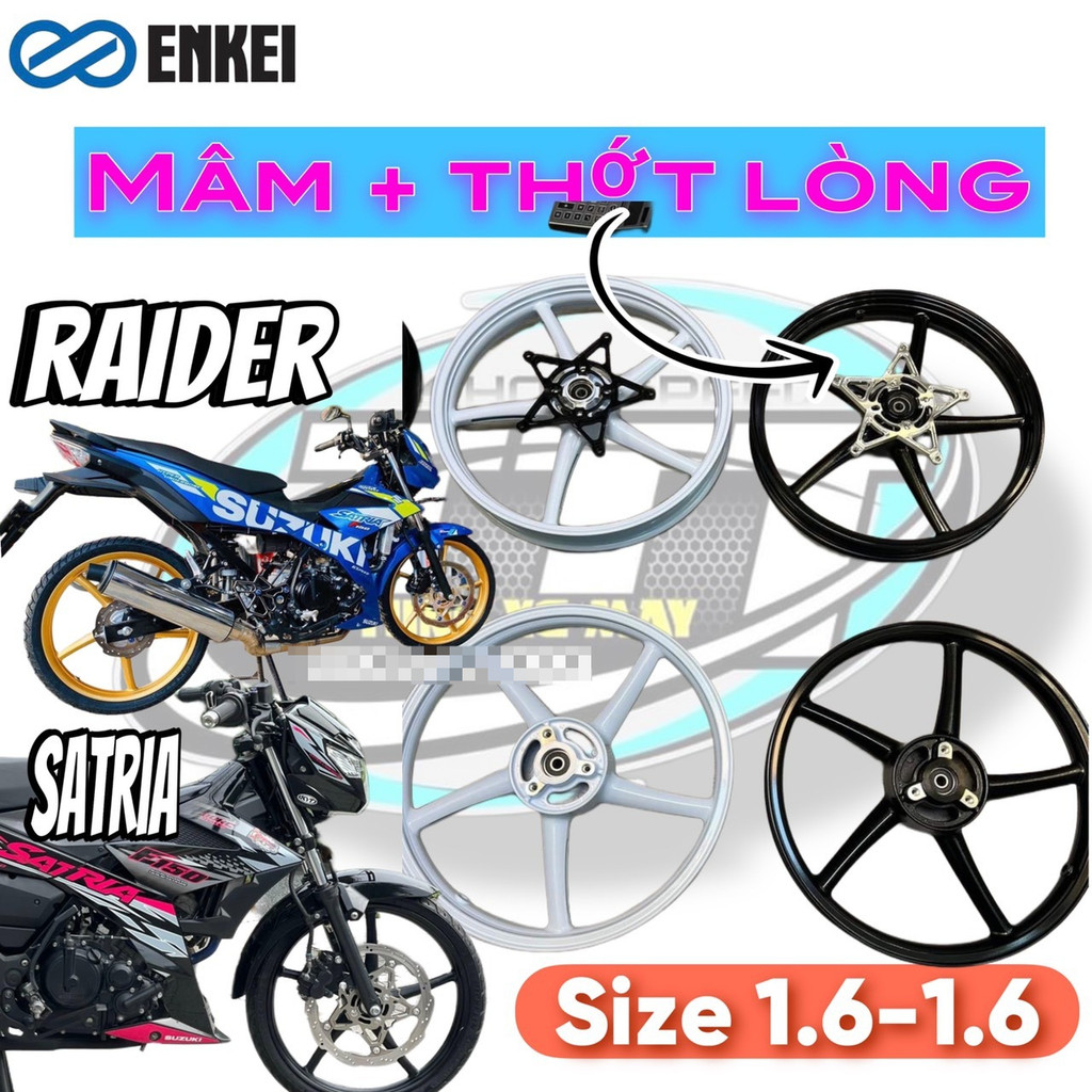 Vành Mâm đúc 5 cây Ex135 winner sonic raider sirius