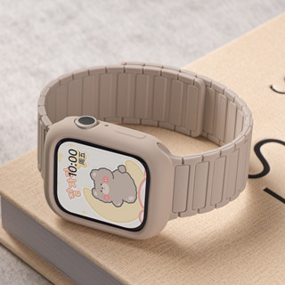  Dây đeo đồng hồ từ tính + vỏ silicon cho Apple Watch S11 S10 9 8 7 6 SE dây đeo đồng hồ silicon 41mm 45mm 42mm 46mm 49mm 