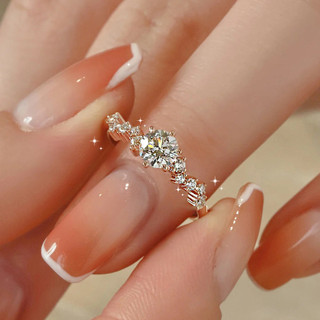 Nhẫn Zircon Thanh Lịch Trang Sức Sang Trọng Tiệc Mùa Hè Nữ
