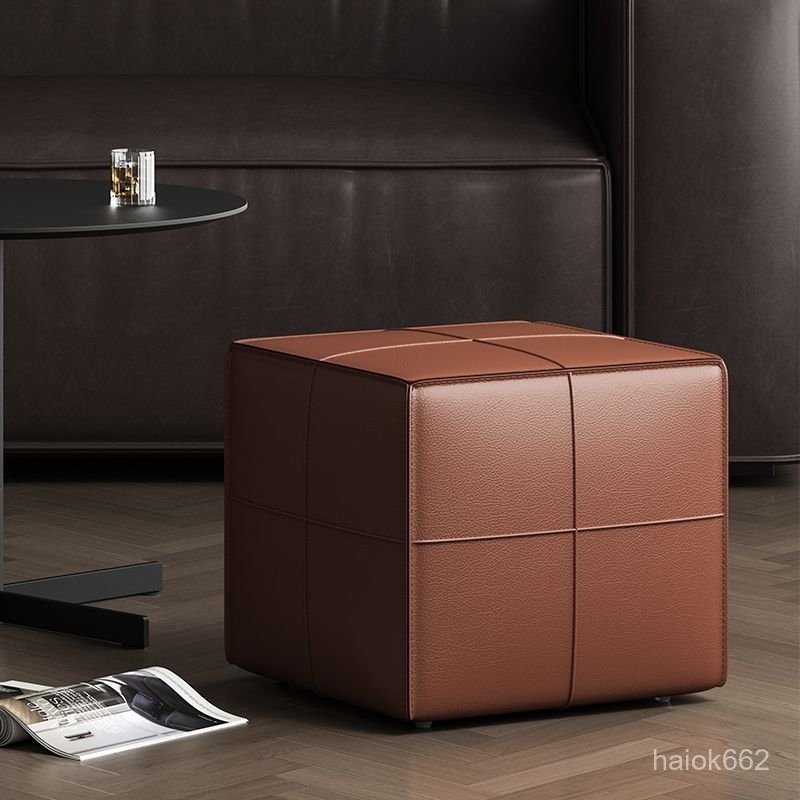 Ghế Hình Khối Rubik Sang Trọng Nhẹ, Ghế Đẩu Thay Giày Túi Mềm Gia Dụng, Ghế Đẩu Thấp Trang Trí Phòng